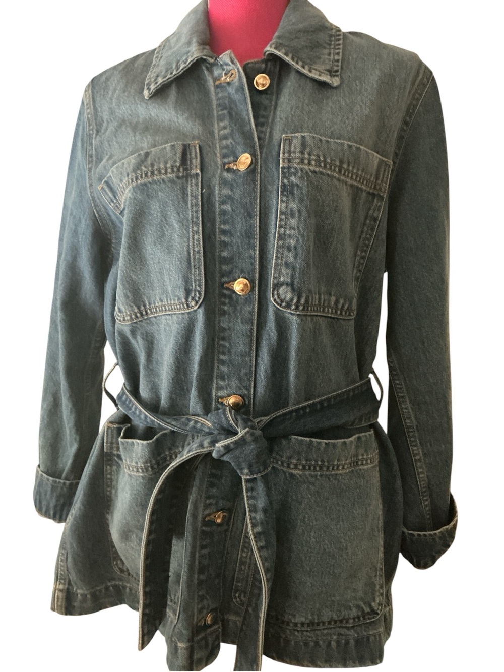 MK lite denim utility jacket L